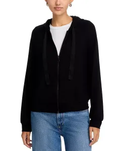 Кашемировая толстовка на молнии спереди Majestic Filatures, черный