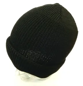 Шапка Чаплино вязаная, с классической манжетой Chaplino, черный