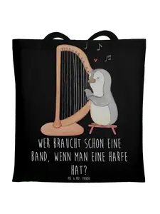 Сумка для переноски Mr & Mrs Panda Wer braucht schon eine Band wenn m, черный