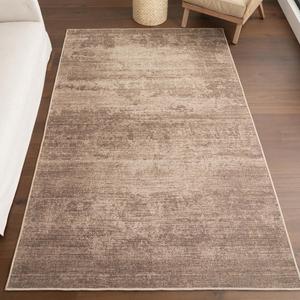 nuLOOM Damira Solid машинная стирка шерстяной ковер 122 x 183 см для гостиной спальни столовой кухни, Brown/Light Brown