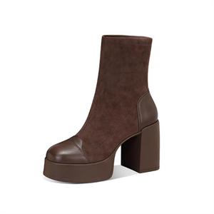 JESSICA SOPHIA Женские ботильоны на каблуке 9 см - кофе, цвет Coffee