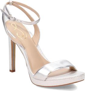 Женские туфли на каблуке с ремешком на щиколотке Sam Edelman Jade, серебро