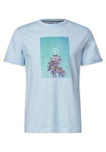 Футболка Street One MEN, Cyan blue/Light blue