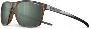 Солнцезащитные очки Julbo The Streets Lifestyle для мужчин и женщин с резиновыми дужками и носовыми упорами для повседневного использования - 100% защита от УФ-излучения, Tortoise Brown Frame - Green Lens (Spectron 3 Polarized)