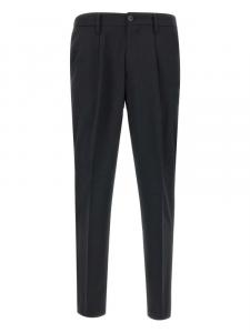 Брюки со складками DEVORE, черный