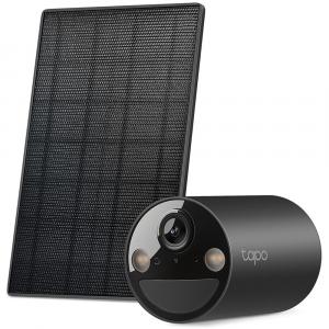 Комплект интеллектуальной беспроводной камеры видеонаблюдения TP-Link Tapo C403 с питанием от солнечной батареи (черный)