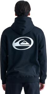 Мужская водоотталкивающая толстовка на молнии из флиса свободного кроя QUIKSILVER, черный