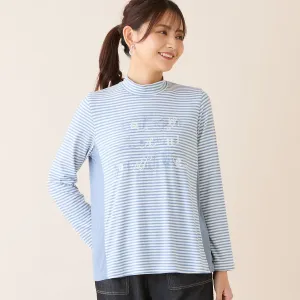 Вышитая полосатая блузка Lobjie, цвет Blue