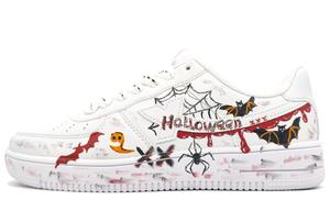 XTEP Кроссовки Air Force One противоскользящие износостойкие низкие для скейтбординга мужские белые кроваво-красные, цвет White Blood Red