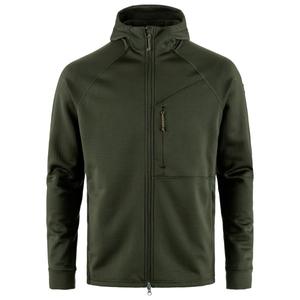 Толстовка с капюшоном из флиса Abisko Grid - флисовая куртка Fjällräven, Deep Forest