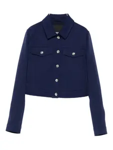 Куртка с пуговицами из денима Patrizia Pepe, синий