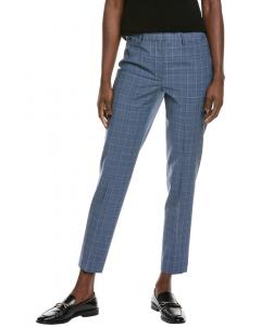 Брюки Brooks Brothers Explorer Slim Crop из смеси шерсти, синий