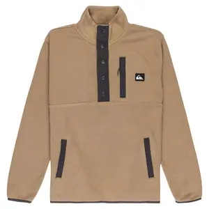 Флис Quiksilver No Destination half zip, коричневый