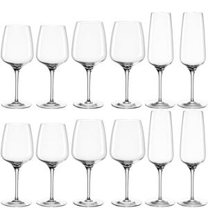Набор бокалов Набор бокалов CESTI, 12 предметов, можно мыть в посудомоечной машине Leonardo, прозрачный