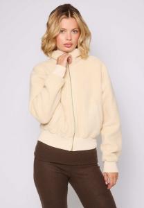 Флисовая куртка South Beach BORG CROPPED, Cream/White