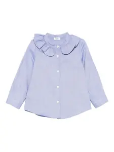 Рубашка с оборками Il Gufo, синий