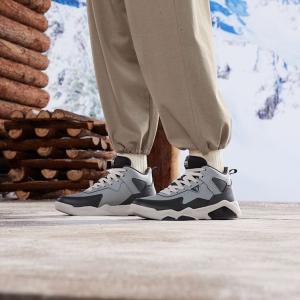 Кроссовки 361° Winter Syndrome Skateboarding Shoes Men High-top Invisible Gray/black Charcoal Ash, черный