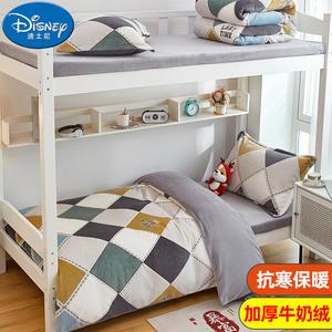 Disney Комплект постельного белья на 1.5-метровую кровать, 4 предмета, пододеяльник 180x200 см, простыня на резинке, qy Ge Yun