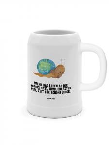 Пивная кружка-улитка с надписью Сэр на белом фоне Mr. & Mrs. Panda