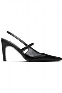 Наплак стилетто босоножки на ремешке Toteme, черный