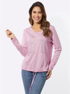 Рубашка с круглым вырезом розового цвета Sieh an!