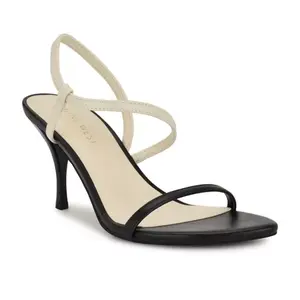 Женские слипоны Cakely с миндалевидным носком и каблуком Nine West, цвет black cream