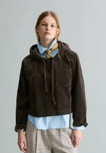 Свободное худи mit lässiger bubblestruktur Marc O'Polo Denim, Black Espresso