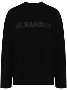 Футболка с логотипом JIL SANDER, черный