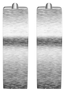 Adeliás Серьги унисекс - серьги-кольца на шарнирах из нержавеющей стали серебристого цвета