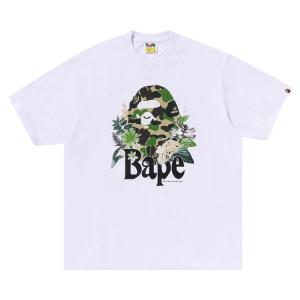 Футболка BAPE Floral Big Ape Head Relaxed Fit Tee, White