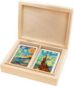 Пятник Импрессионист Ван Гог Ночь Играл В Карты В Деревянной Коробке* Piatnik