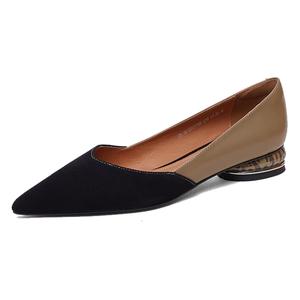 XICUNMINGWU Повседневные туфли женские черно-коричневые 2 см