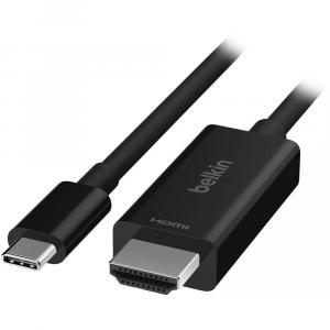 Кабель USB-C Belkin USB-C to HDMI 2.1 Cable (6.6', Black) AVC012BT2MBK