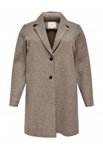 Пиджак-пальто, воротник с лацканами, женский ONLY CARMAKOMA, цвет 193792001 Caribou