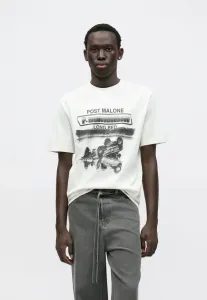 Футболка с принтом onspost malone life на спине Only & Sons, Coconut Milk