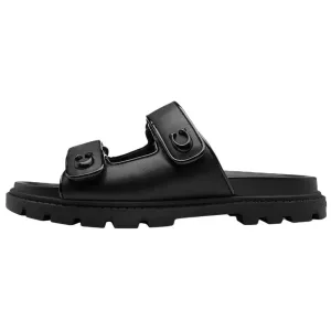 COACH Женские черные сандалии Slide