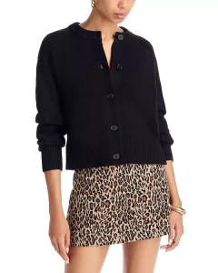 Кардиган с боковым разрезом - эксклюзив Aqua, черный