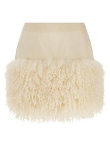 Юбка с вставками Тедди MONCLER, белый