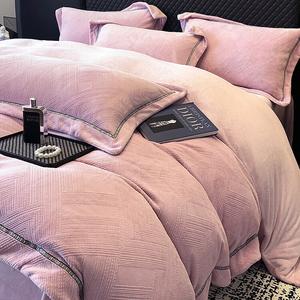 LUOLAI HOME Комплект постельного белья 4 предмета, простыня 180 см, пододеяльник 200x230 см