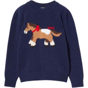 Свитер для детей в возрасте от 3 до 7 лет Gucci, темный синий
