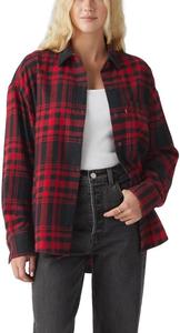 Женская фланель Levi's Henri, Klinti Plaid Jet Black