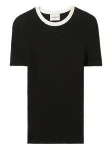 Топ в рубчик с логотипом Claudie Pierlot, черный