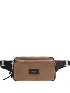 Замшевая сумка через плечо DOLCE & GABBANA, коричневый