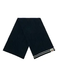 Шерстяной шарф в полоску Bally, синий