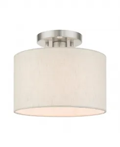 Полупотолочный светильник Meadow 1 Livex, серебристый оттенок