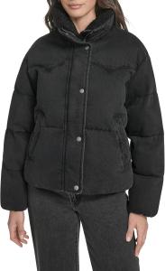 Женская куртка-пуховик Levi's в стиле вестерн, Black Wash Denim