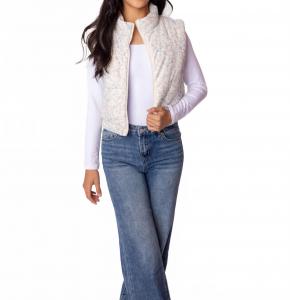 Детский пуховый жилет Snowy Puffer Vest в цвете Glacier Bloom KatieJnyc, glacier bloom