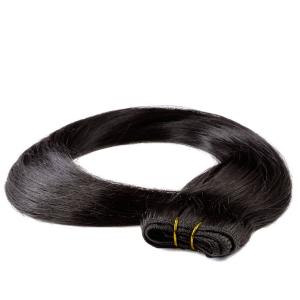 Накладные волосы tresse extensions echthaar #4/0 mittelbraun 100g Hair2Heart, 60cm, количество 1 шт.
