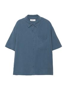 Рубашка на пуговицах Comfort fit Pull&Bear, сапфировый