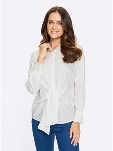 Блузка с длинными рукавами белого цвета Heine